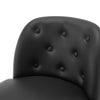 Medina bar stool, Black Rebo Leather/Counter Height