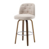 Medina bar stool, Brown Bena Fabric/Bar Height