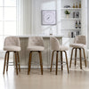 Medina bar stool, Brown Bena Fabric/Bar Height