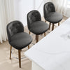 Medina bar stool, Charcoal Sarma Leather/Bar Height