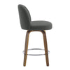 Medina bar stool, Gray Bena Fabric/Counter Height