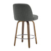 Medina bar stool, Gray Bena Fabric/Counter Height