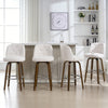 Medina bar stool, White Bena Fabric/Bar Height