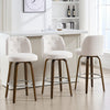 Medina bar stool, White Bena Fabric/Bar Height
