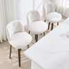 Medina bar stool, White Bena Fabric/Bar Height