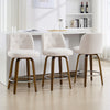 Medina bar stool, White Bena Fabric/Counter Height