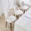 Medina bar stool, White Bena Fabric/Counter Height