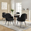 Melomel dining chair, Black Fabric