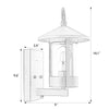 Merello outdoor wall light dimensions