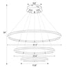 Mondeuse chandelier light dimensions