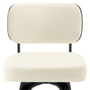Moravia II bar stool, Cream Hron Leather/Bar Height/Leather Backrest