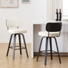 Moravia II bar stool, Cream Hron Leather/Bar Height/Leather Backrest