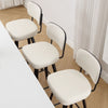 Moravia II bar stool, Cream Hron Leather/Counter Height/Leather Backrest