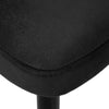 Musque bar stool with backrest, Black/Counter Height