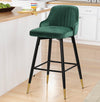 Musque bar stool with backrest, Green/Bar Height