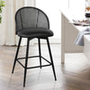 Nasareno bar stool with backrest, Black/Counter Height