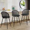 Nasareno bar stool with backrest, Black/Counter Height