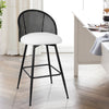 Nasareno bar stool with backrest, White/Bar Height