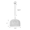 Othello chandelier light dimensions
