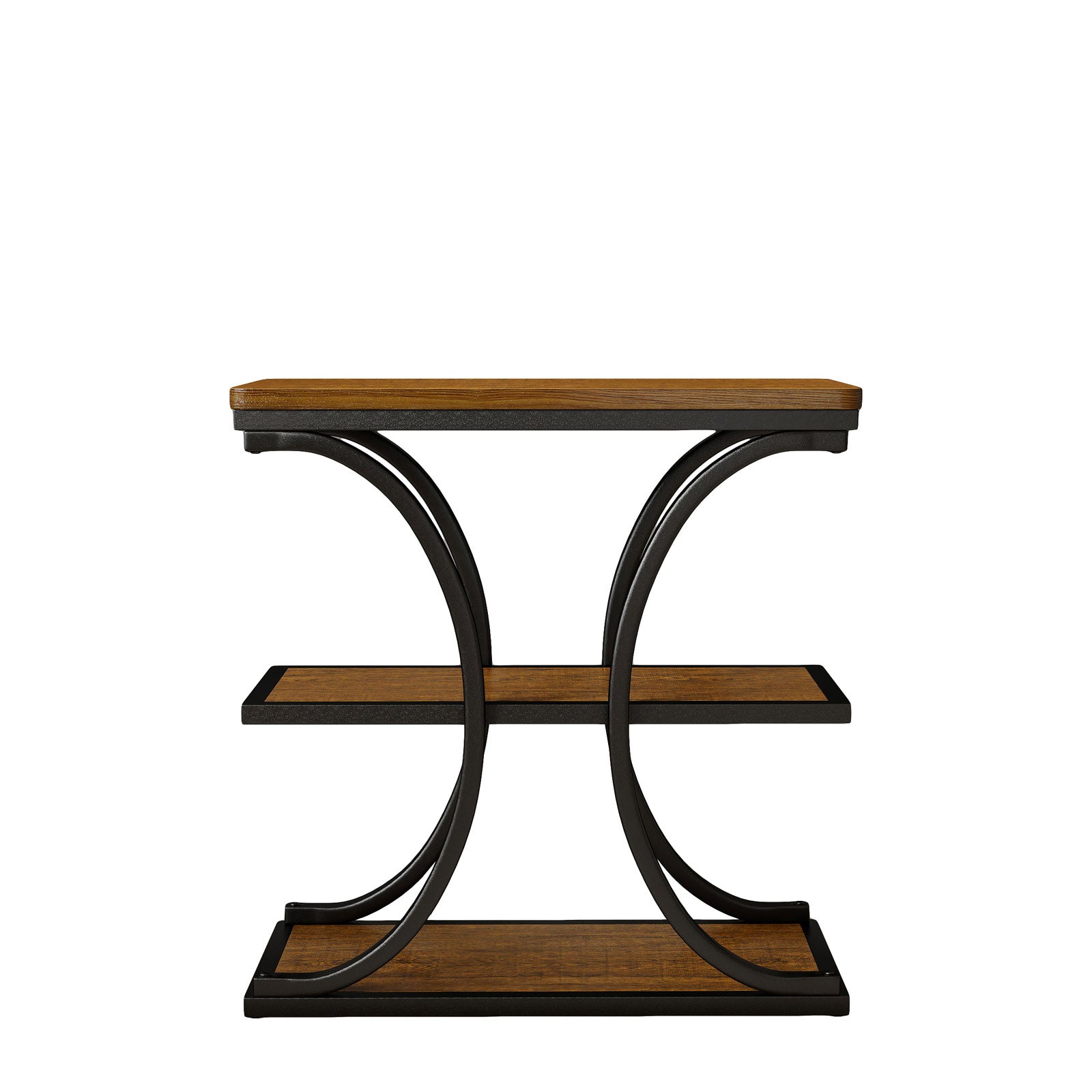 PAEKTU Brown Wood Side Table with Storage – Bekrvio