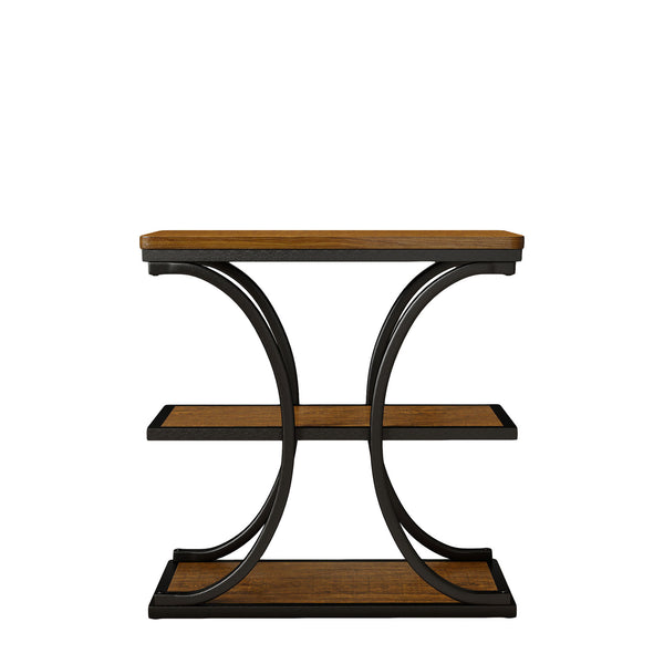 Paektu Side Table in Brown Finish