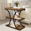 Paektu Side Table in Brown Finish