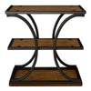 Paektu Side Table in Brown Finish