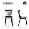 Porter dining chair, Black, 17 3/8"