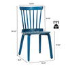 Porter dining chair, Blue, 17 3/8"