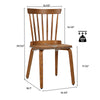 Porter dining chair, Wood, 17 3/8"