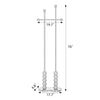 Pumori coat rack dimensions