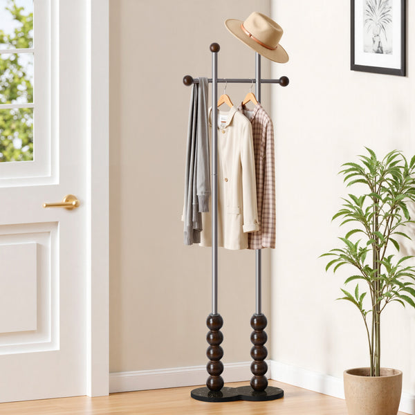 Pumori Coat Rack in Gray Finish