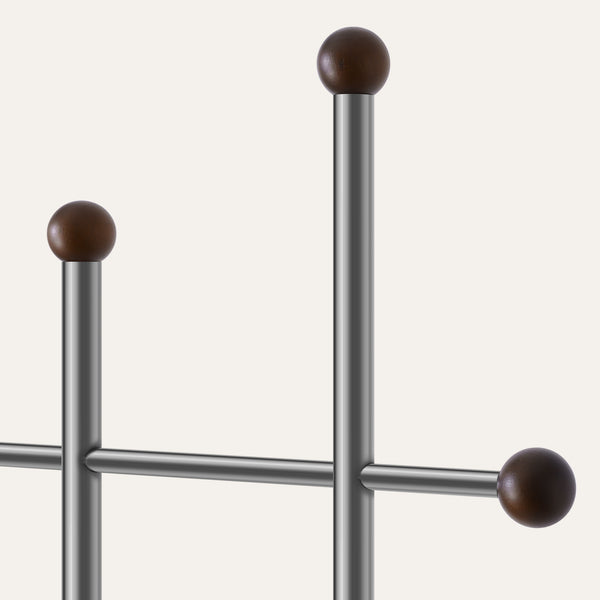 Pumori Coat Rack in Gray Finish