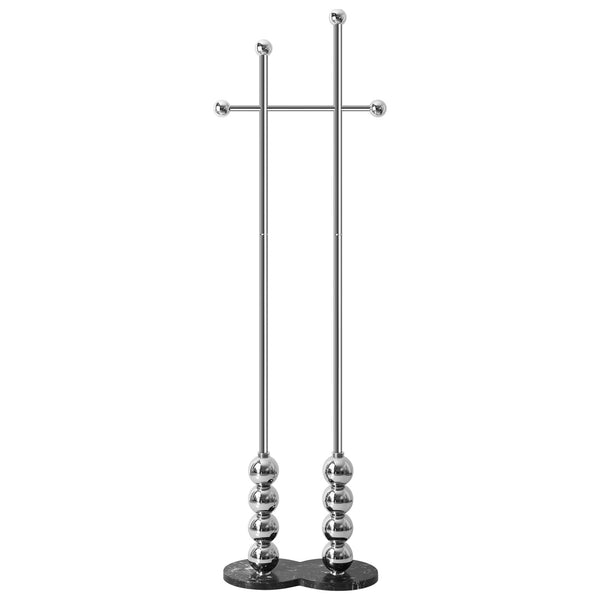 Pumori Coat Rack in Silver Finish