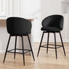 Ribolla Bar Stool in Black Naia Velvet, Counter Height