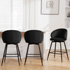 Ribolla bar stool, Black Velvet/Counter Height