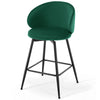 Ribolla bar stool, Green Velvet/Counter Height