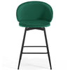 Ribolla bar stool, Green Velvet/Counter Height