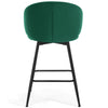 Ribolla bar stool, Green Velvet/Counter Height