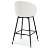 Ribolla bar stool, White Velvet/Bar Height