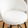 Ribolla bar stool, White Velvet/Bar Height