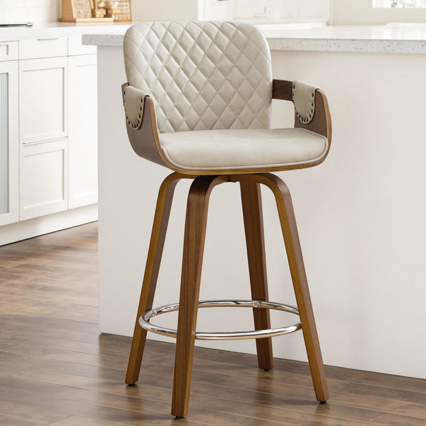 Rimava Counter Stool in Moonlight Sarma Leather