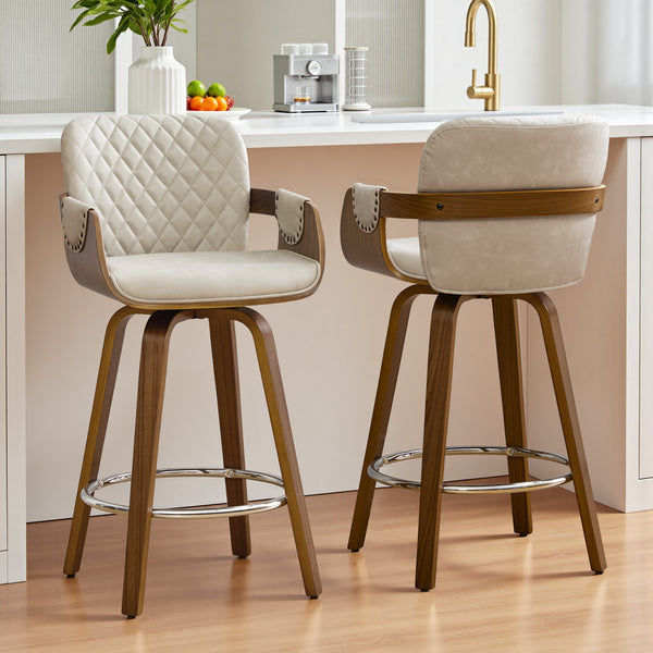 Rimava Counter Stool in Moonlight Sarma Leather