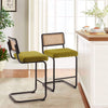 Rosada bar stool with backrest, Olive-Metal frame/Counter Height