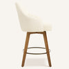 Rosaki Counter Stool in Cream Avola Fabric