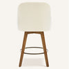 Rosaki Counter Stool in Cream Avola Fabric