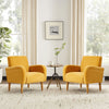 Rubea armchair, Yellow, 17 3/4"