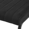 Schwarz dining chair, Black Azal Velvet-Black Finish