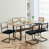 Schwarz dining chair, Black Azal Velvet-Black Finish