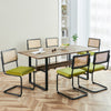 Schwarz dining chair, Olive Azal Velvet-Black Finish